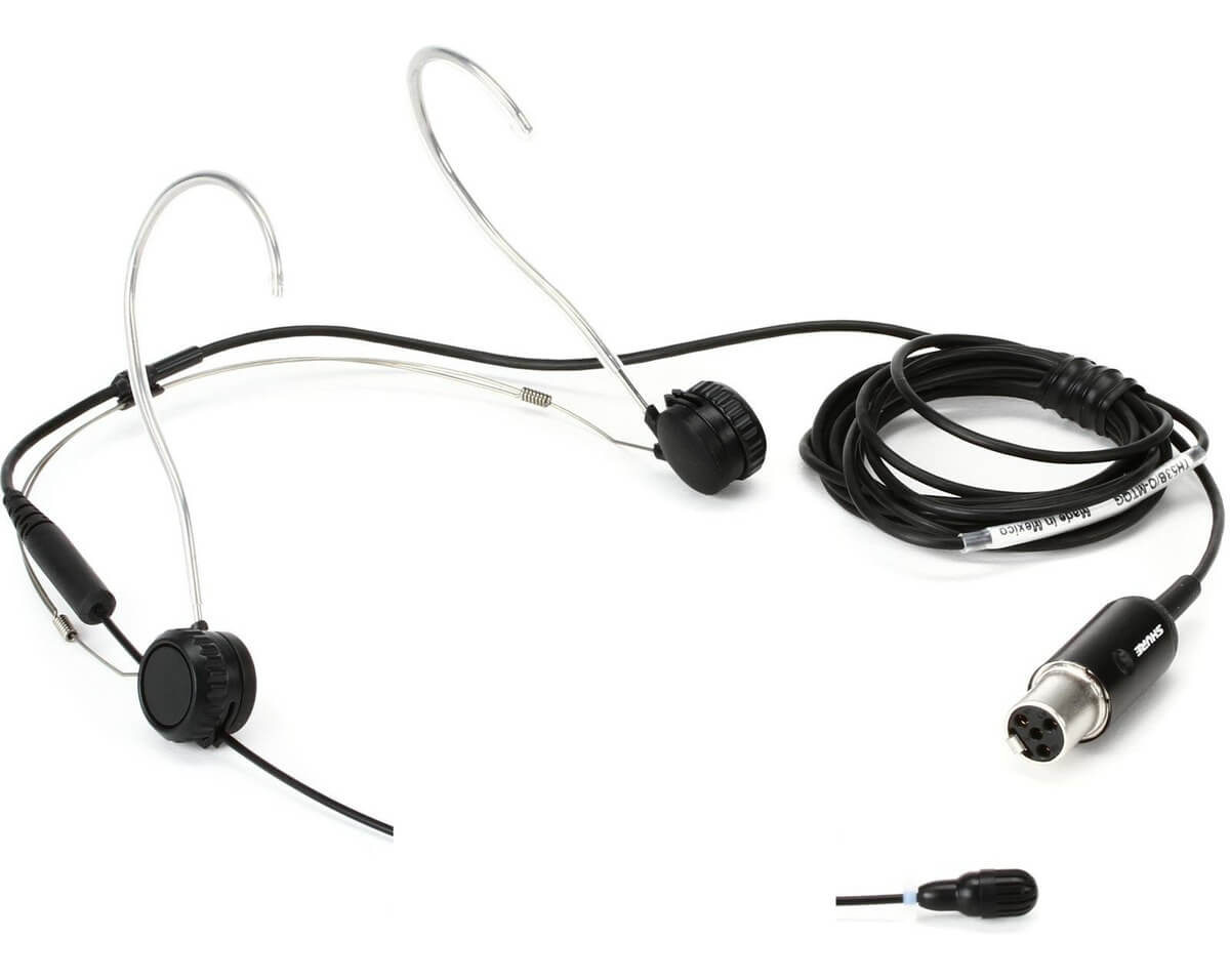 Shure general Shure th53-Mtqg micrófono de diadema subminiatura disponible en color negro, cocoa y bronceado